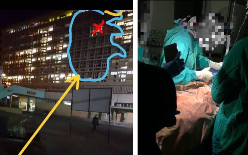 Power outage at hospital during surgeries