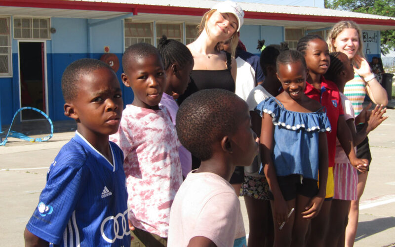 Learners from Germany indulge Namibian fellows