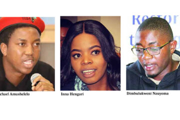 Amushelelo, Nauyoma and Hengari arrested after unemployment protest