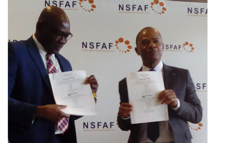 NSFAF, Welwitchia Health Training Centre sign agreement