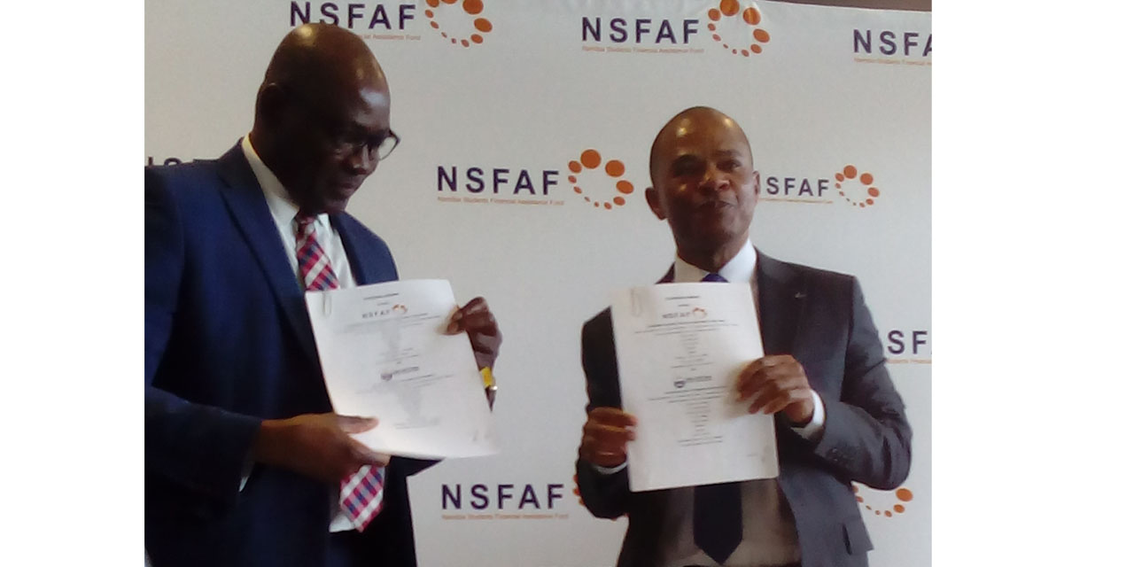 NSFAF, Welwitchia Health Training Centre sign agreement