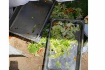 Crowd threatens to become unruly over Independence Day food
