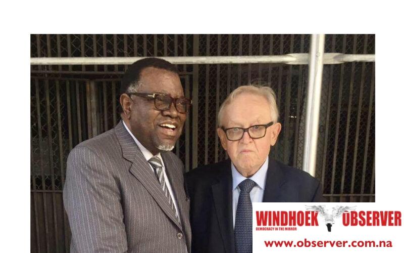 Geingob pays tribute to Ahtisaari as a friend and a peacemaker