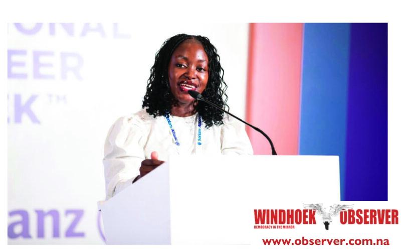 Learners in Uis receive school uniforms