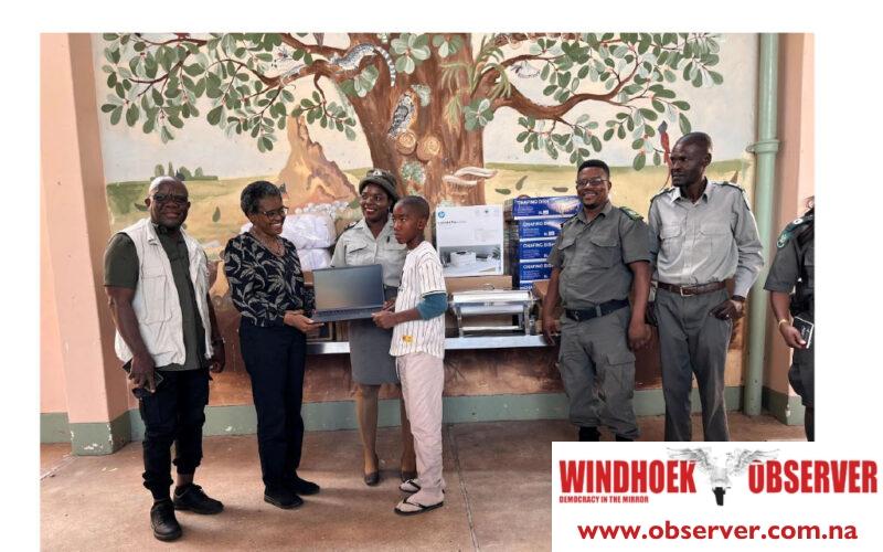 Namutoni education centre receives equipment for enhance education
