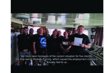 Russian crew stuck on Namibian vessel