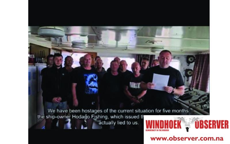 Russian crew stuck on Namibian vessel