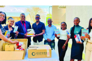 Learners at Oshilulu School receive new study materials