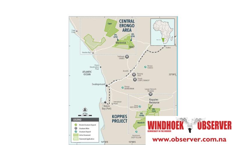 Marenica project may hold 61 million pounds of uranium