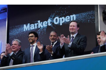 Sintana rings opening bell in London