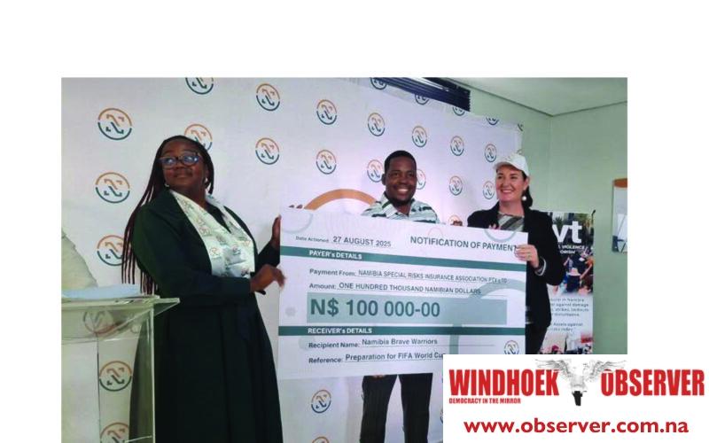 Nasria pledges N$350 000 to support Brave Warriors